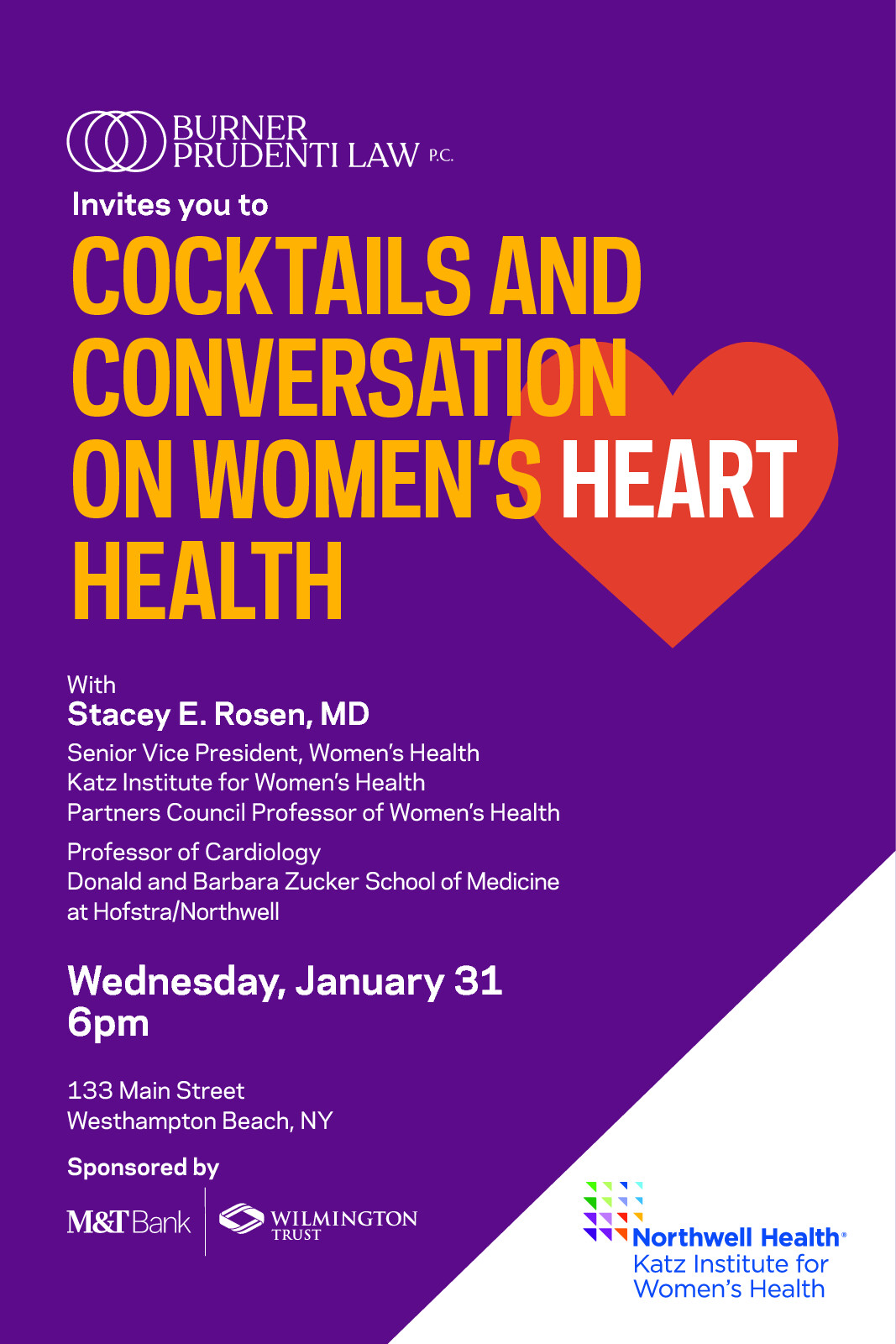 East End Cocktails & Conversations on Women's Heart Health