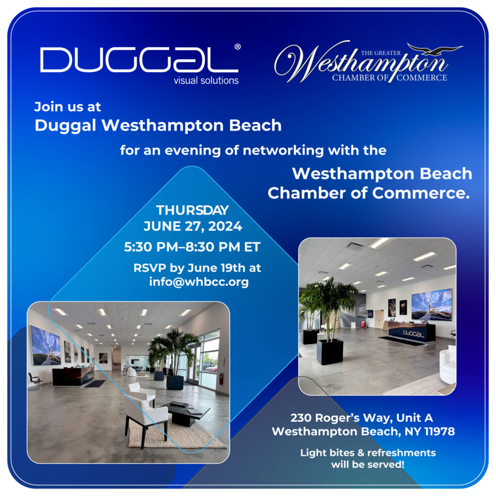 Networking at Duggal Westhampton Beach
