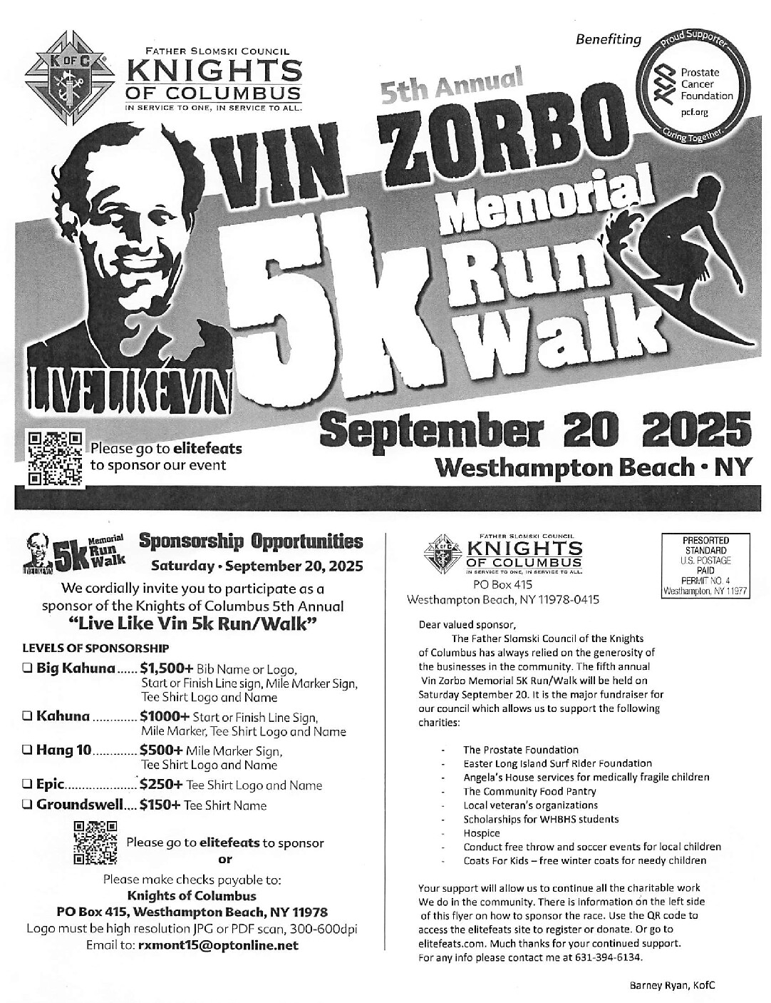 Vin Zorbo Memorial 5K Run/Walk