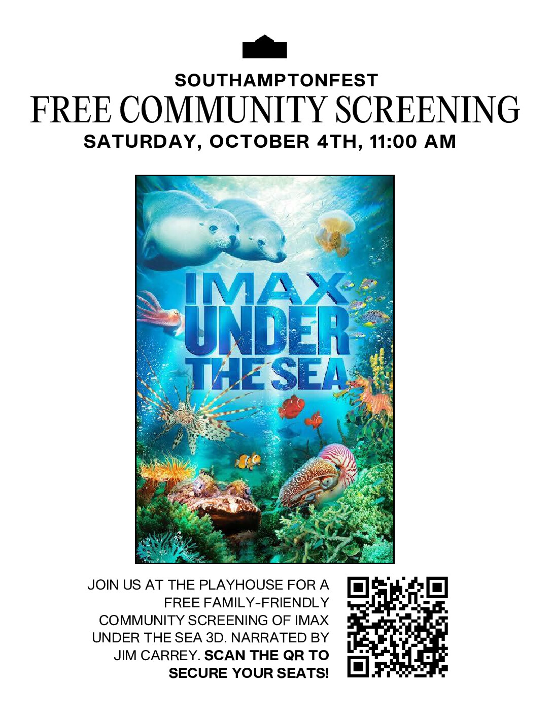 Free Community Screening IMAX Under the Sea 3D